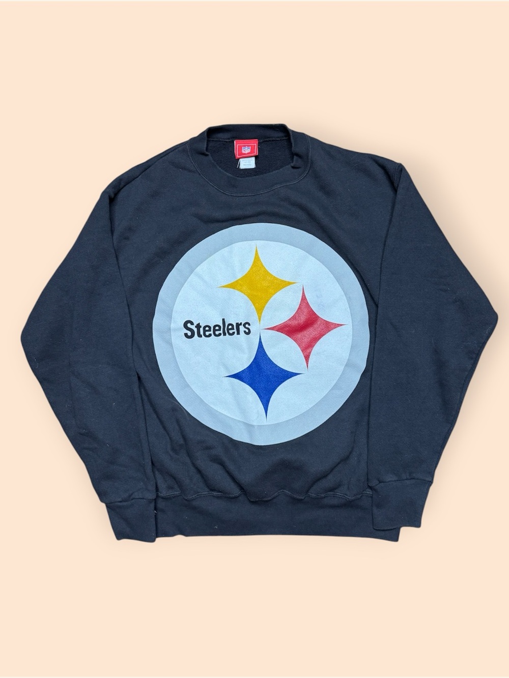 Vintage Pittsburgh Steelers Y2K Crewneck Sweatshirt Medium Big Logo Vtg 2000s